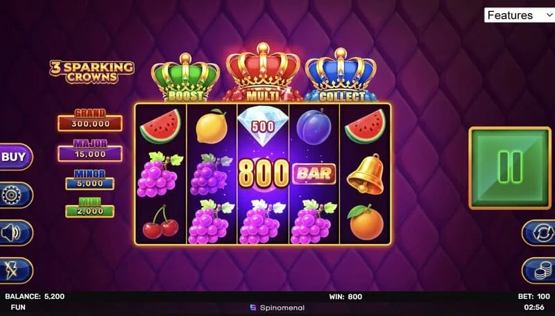3 Sparking Crowns peruspelin voitto
