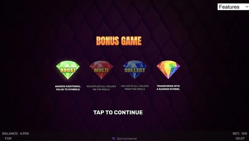3 Sparking Crowns bonuspeli